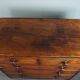 Commode antique anglaise robuste en acajou avec 5 tiroirs du milieu du 19ème siècle