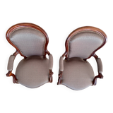 Paire de fauteuils Louis-Philippe