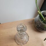 Small molded glass candlestick