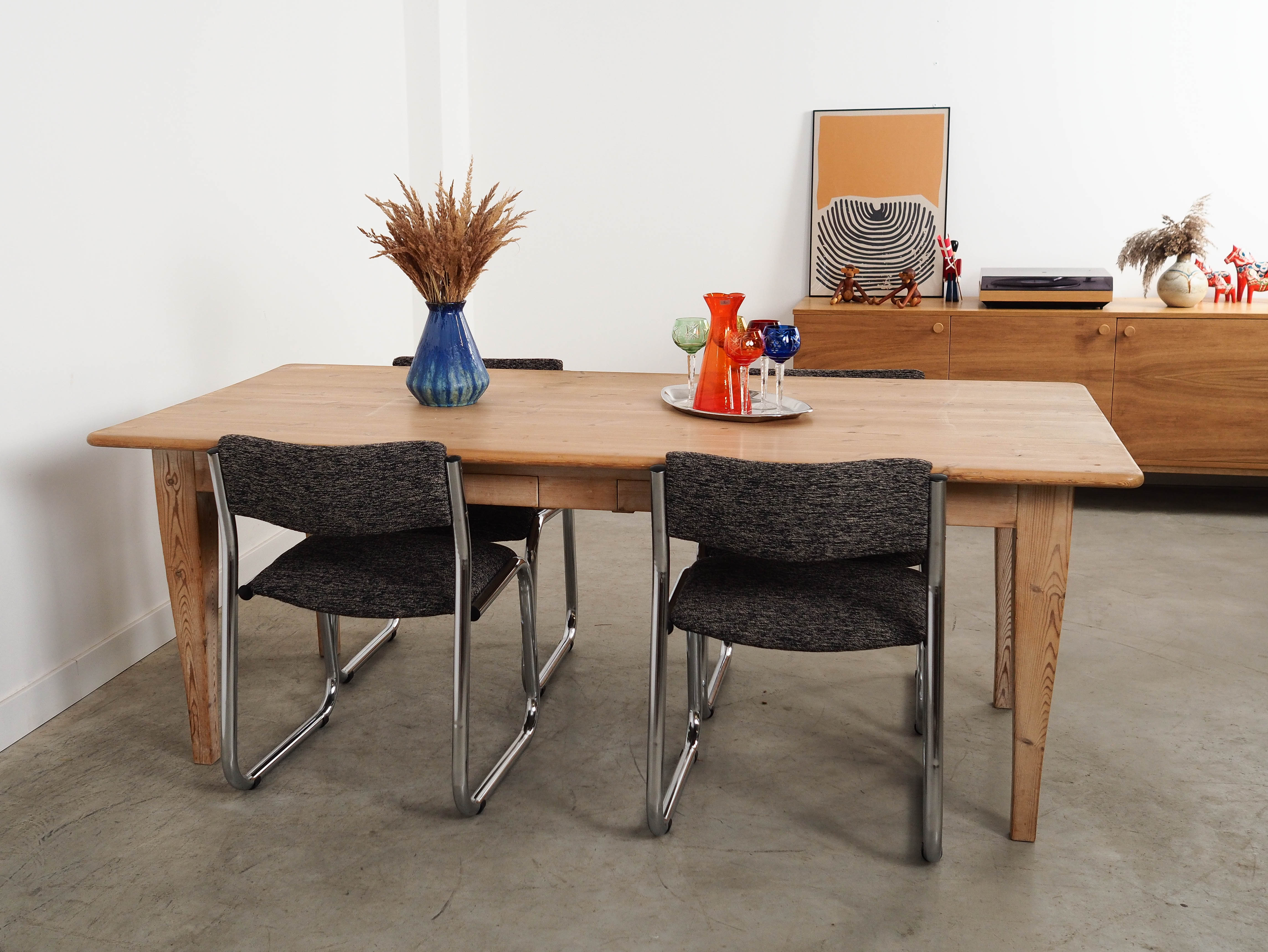 Pine table, Danish design, 1990s, made in Denmark