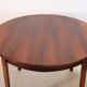 Round Rosewood Omann Jun dining room table, 1960's