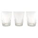 Trio of Baccarat liqueur glasses – Richelieu pattern – Signed crystal