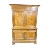 Buffet two bodies Louis Philippe walnut