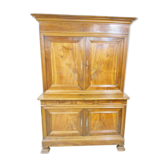 Buffet two bodies Louis Philippe walnut