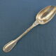 Set of 6 teaspoons in silver metal.