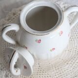 Vintage earthenware sugar bowl Moulin des Loups “Normandy”