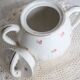 Vintage earthenware sugar bowl Moulin des Loups “Normandy”