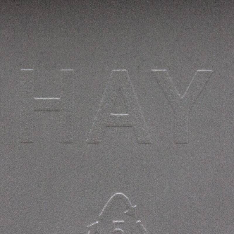 ACC12 chair in grey plastic by HAY