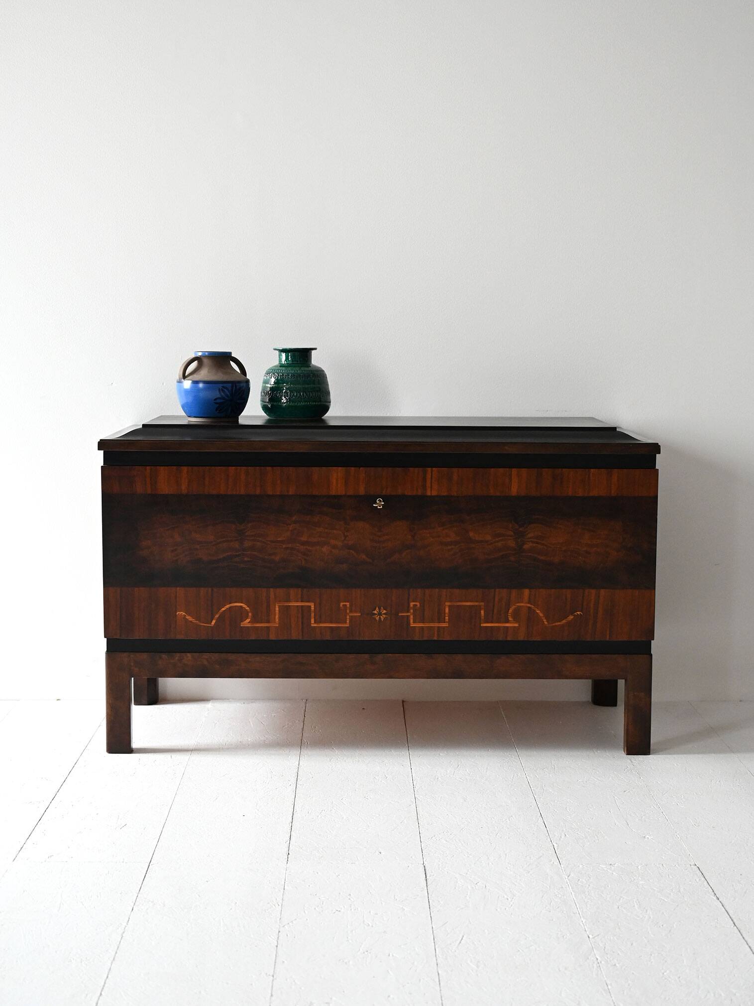 1930s Scandinavian Art Deco burlwood sideboard