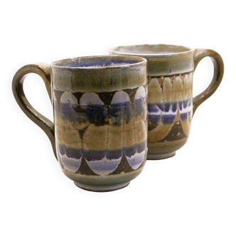 Set of 2 XL Seventies cups by Roland Moreau