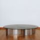 Table basse verre fumé 70's