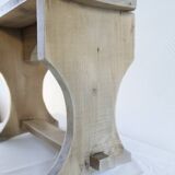 Small renovated solid wood bench