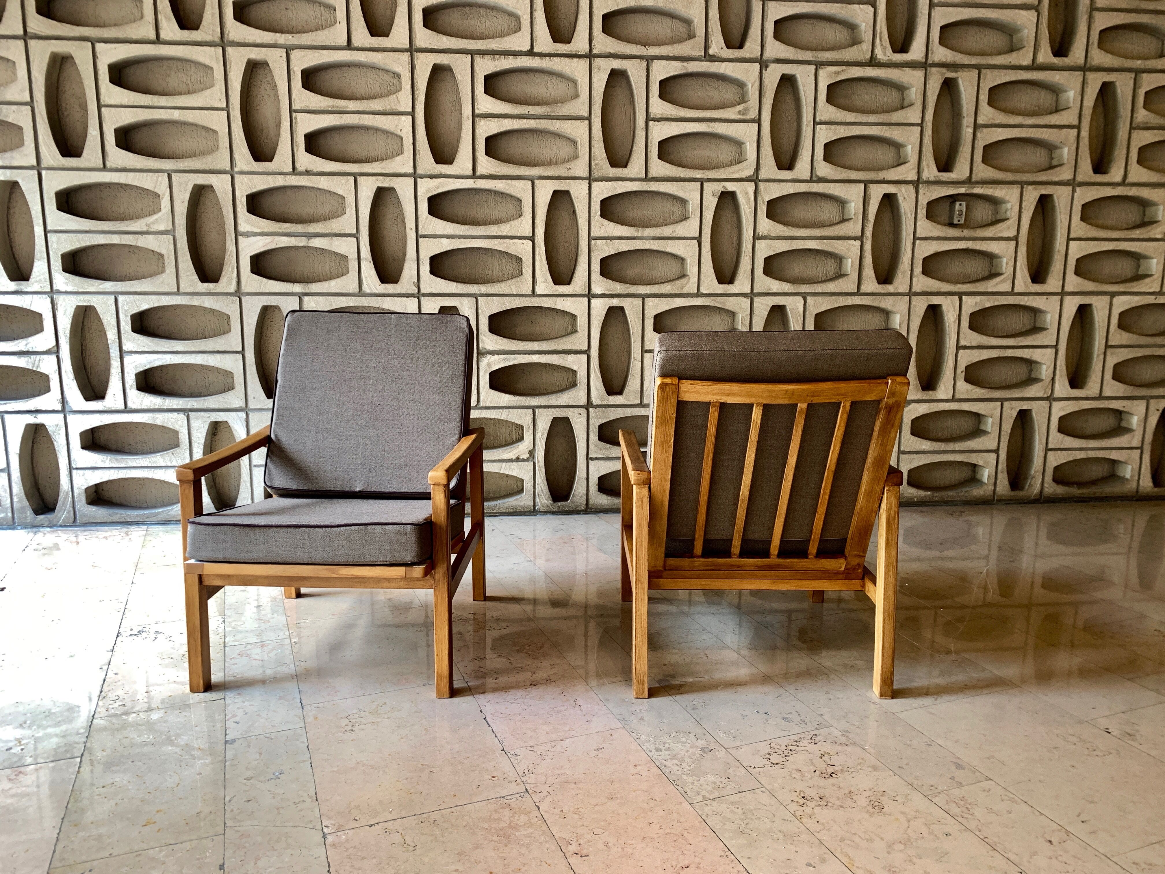 TON brand armchairs with new seats