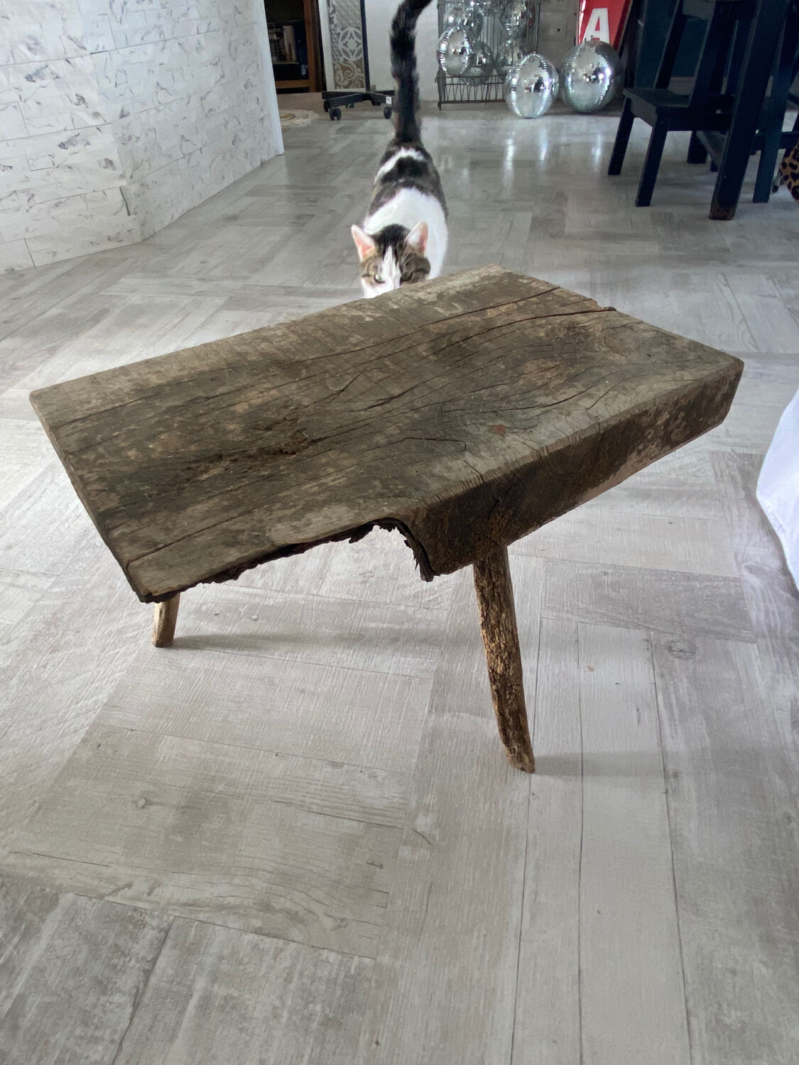 Vintage tripod stool