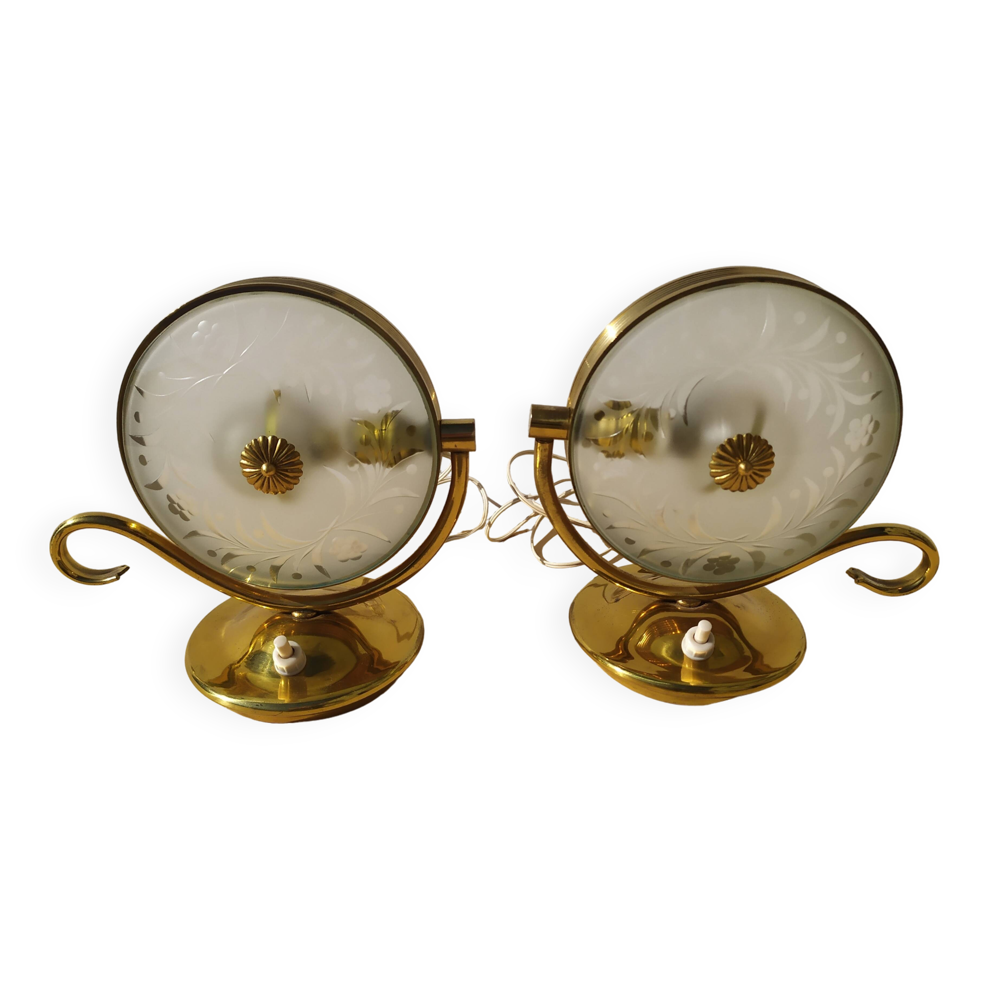 Lampes de table, années 1940, lot de 2