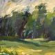 Original Swedish Oil on Canvas “Forest” by Leif Nilsson – Signed – Vintage