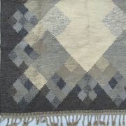 Mid-century swedish kilim röllakan rug by brita svefors for axeco 1960
