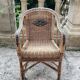 Small shepherdess chair for children in rattan 1950