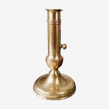 Brass push button candle holder
