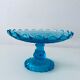 Blue glass stand cup