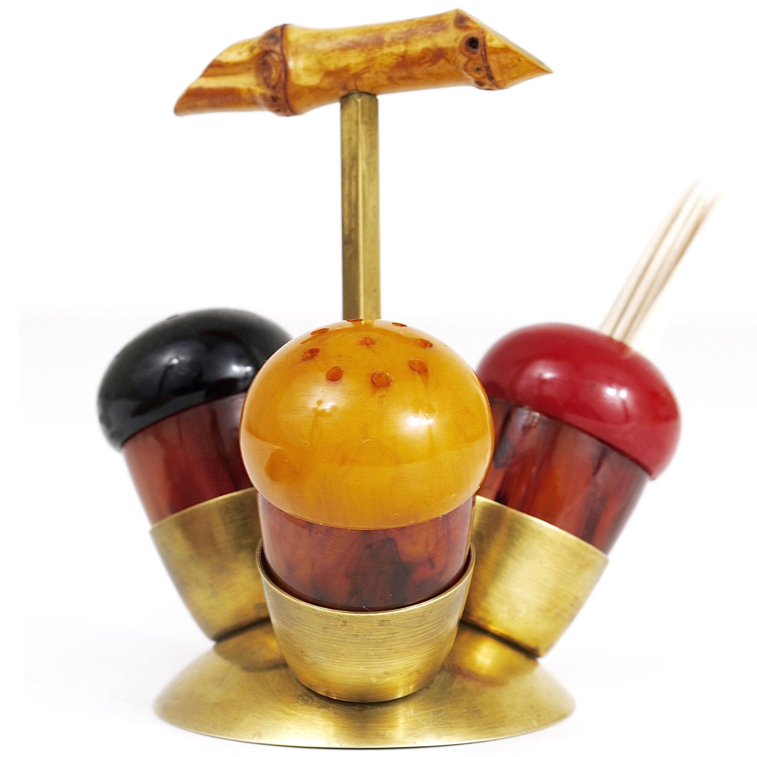 Condiment set salt and pepper, Richard Rohac, Austria, 1950s