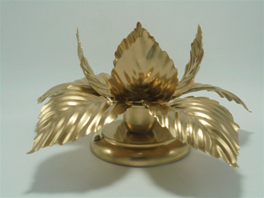 Golden flower wall lamp