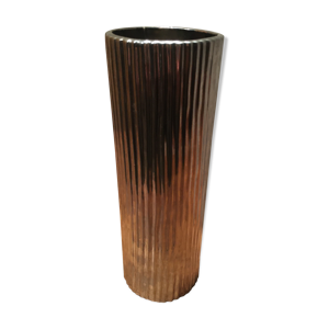 Vase en céramique couleur - inox