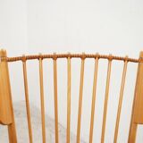 Rocking chair by Albert Haberer for Hermann Fleiner Wingback