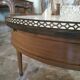 Table basse bouillotte en acajou