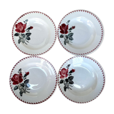 Set of 4 old Amandinoise plates