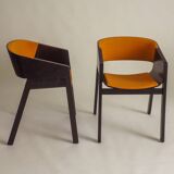 Set of 6 stunning armchairs by TON