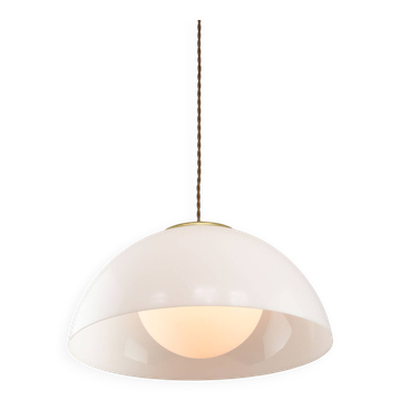 Pendentif de l'espace italien en laiton et verre acrylique, années 1970