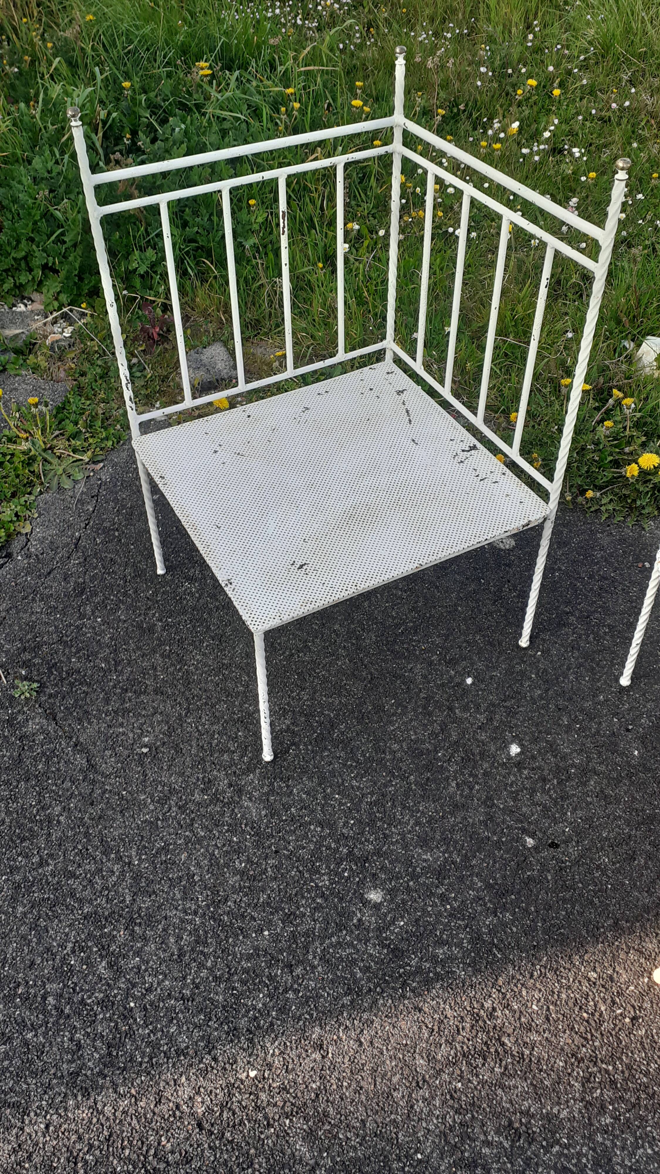 Iron garden chairs