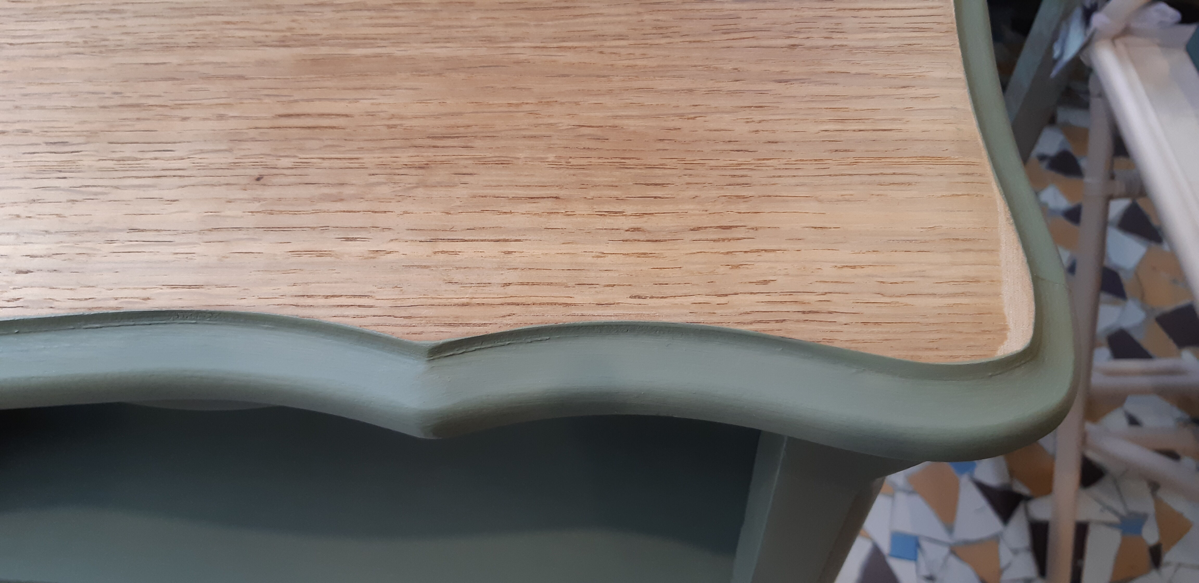 Bibus bookcase wood and khaki green