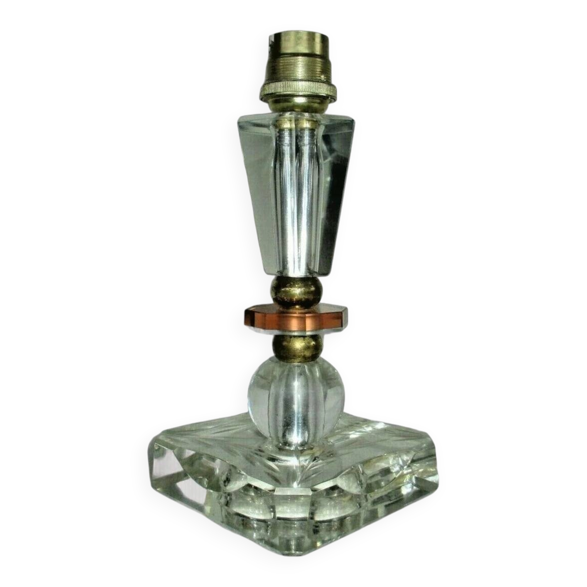 Antique lamp henry morand jacques adnet art deco era