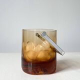 Seau à glace verre fumé Pierre Schneider