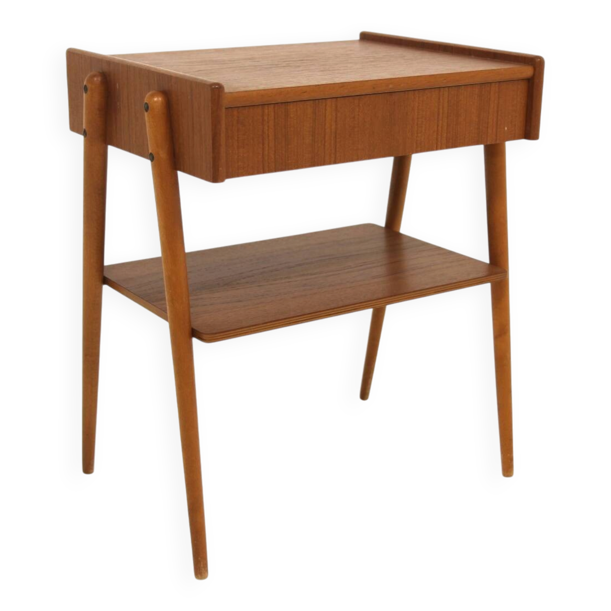 Scandinavian bedside table in teak, AB Carlströms, Sweden, 1960.