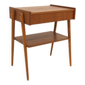 Scandinavian bedside table in teak, AB Carlströms, Sweden, 1960.