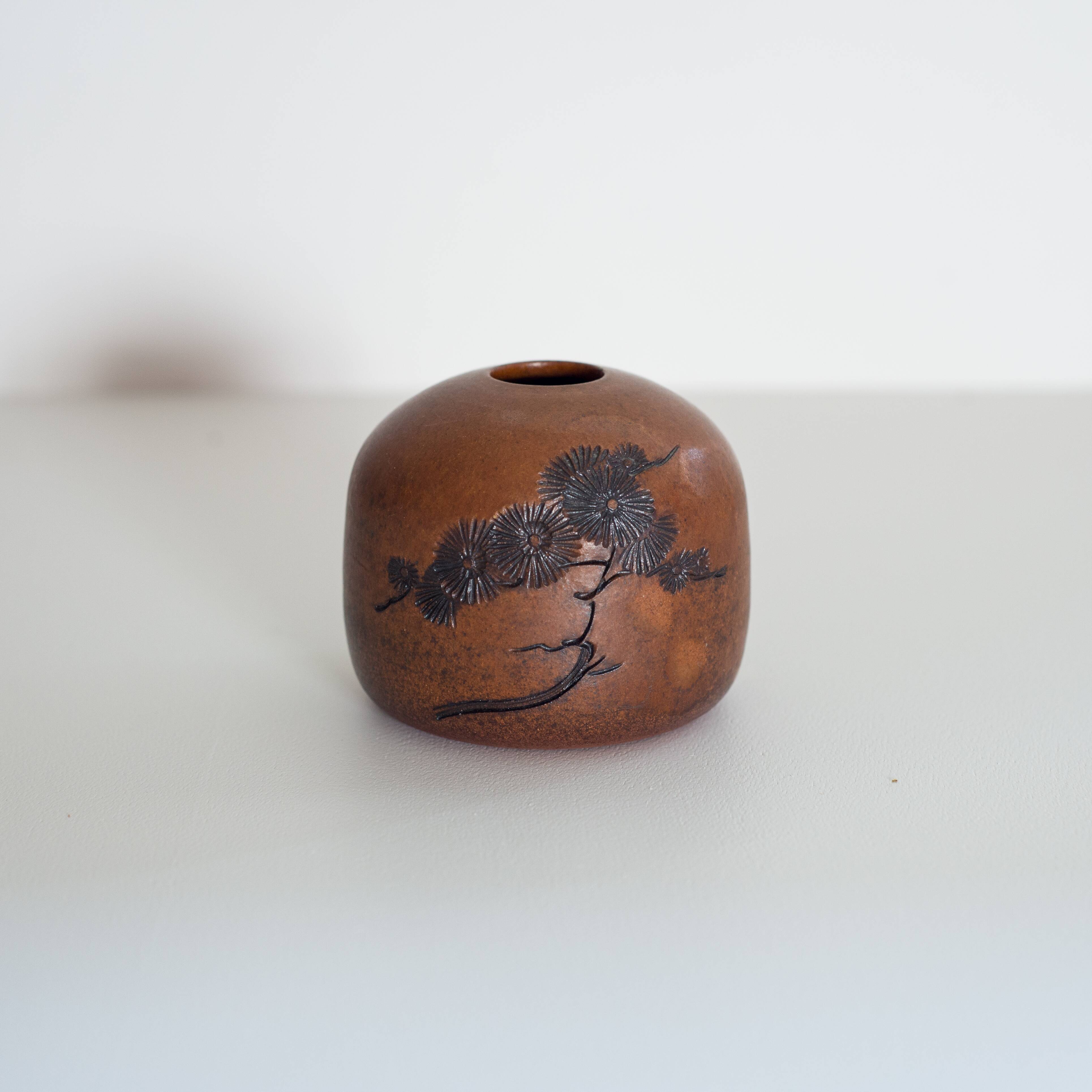 Handmade earthen vase