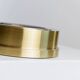 Cendrier vintage en métal bicolore or et argent – design italien, style Hollywood Regency des années 1970