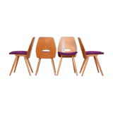 Mid Century Modern Dining chairs, designed by František Jirák for Tatra Nábytok