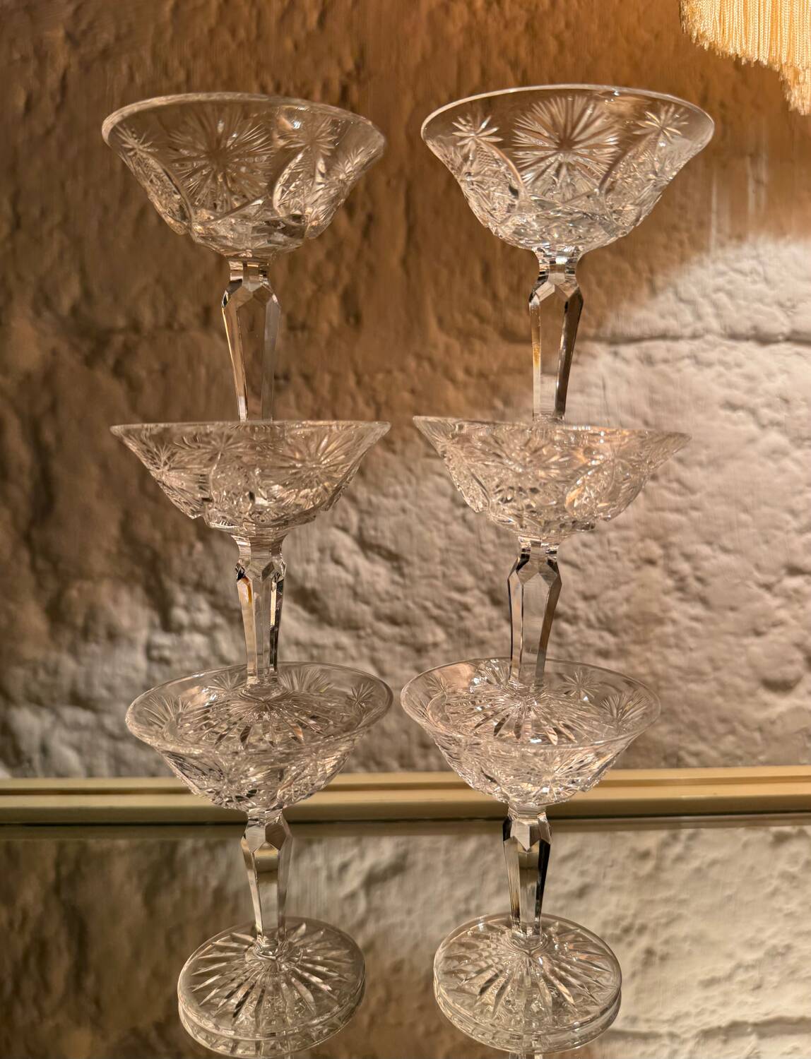 Verres à liqueur cristal du Creusot anciens