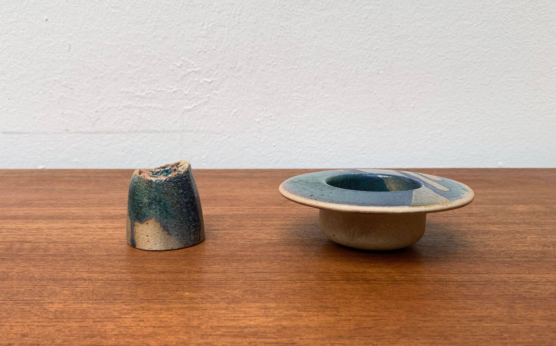 Postmodern vintage ceramic flower vase, 1980s