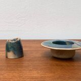 Postmodern vintage ceramic flower vase, 1980s