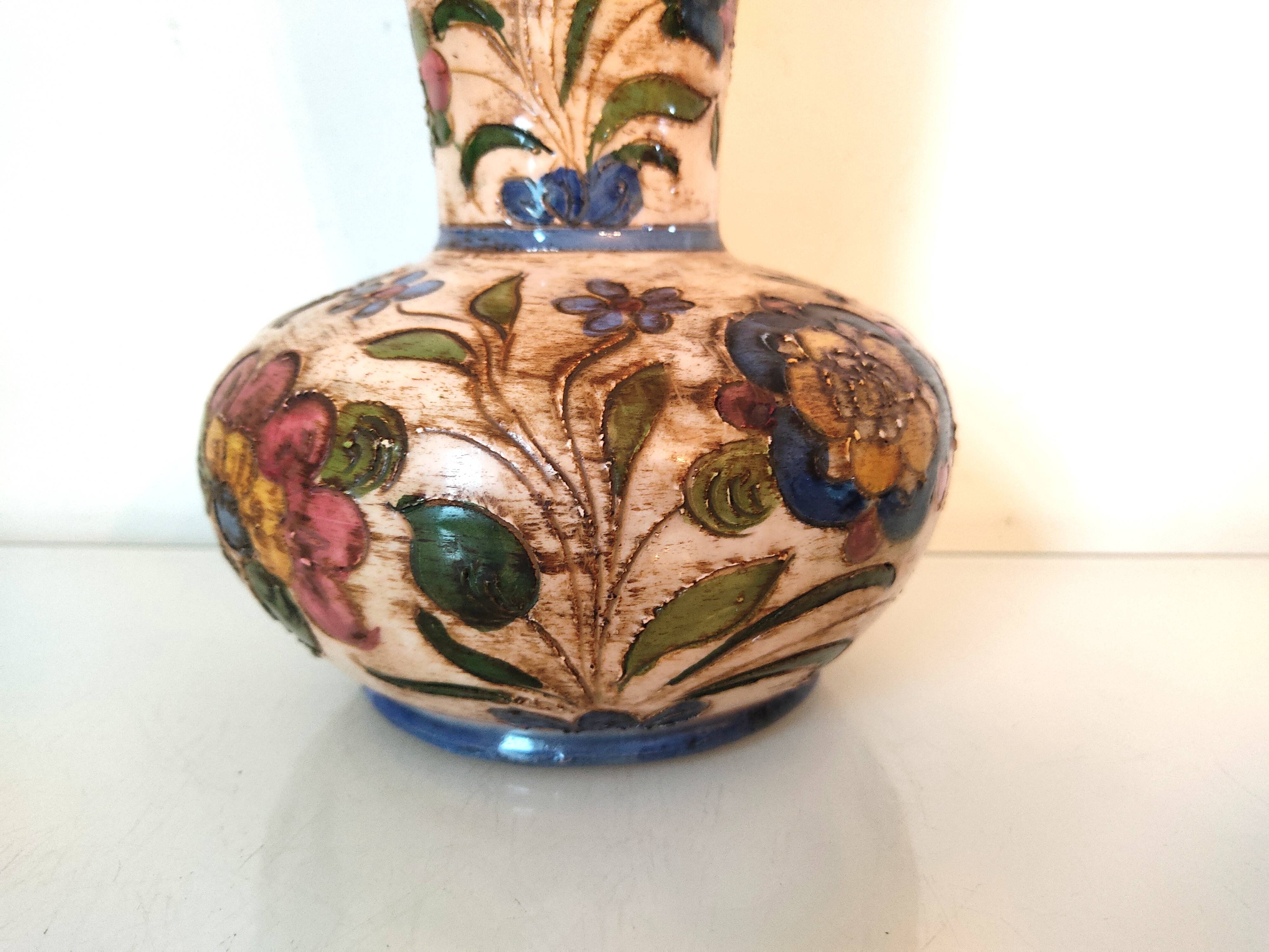 Italian ceramic flower vase