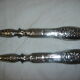 Solid silver salad cutlery set