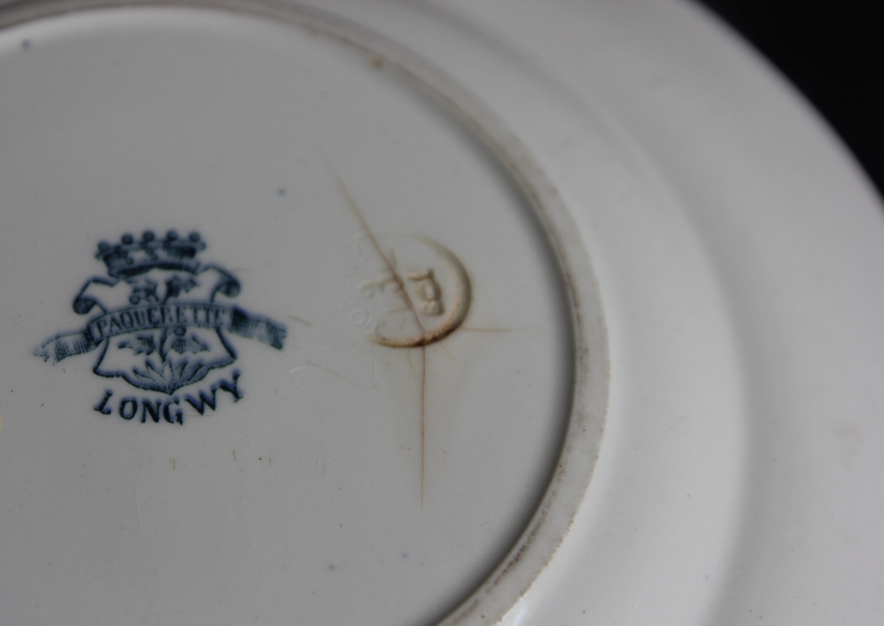 3 plates iron earth Paquerette de Longwy