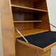 Secretary wooden and rattan office of the 50s/60s