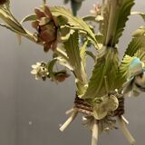 Italian tole flower chandelier, 1960s