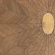 Large vintage tray, wood marquetry under glass